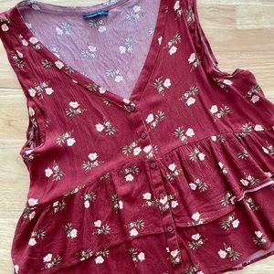 American Eagle Layered Boho Top